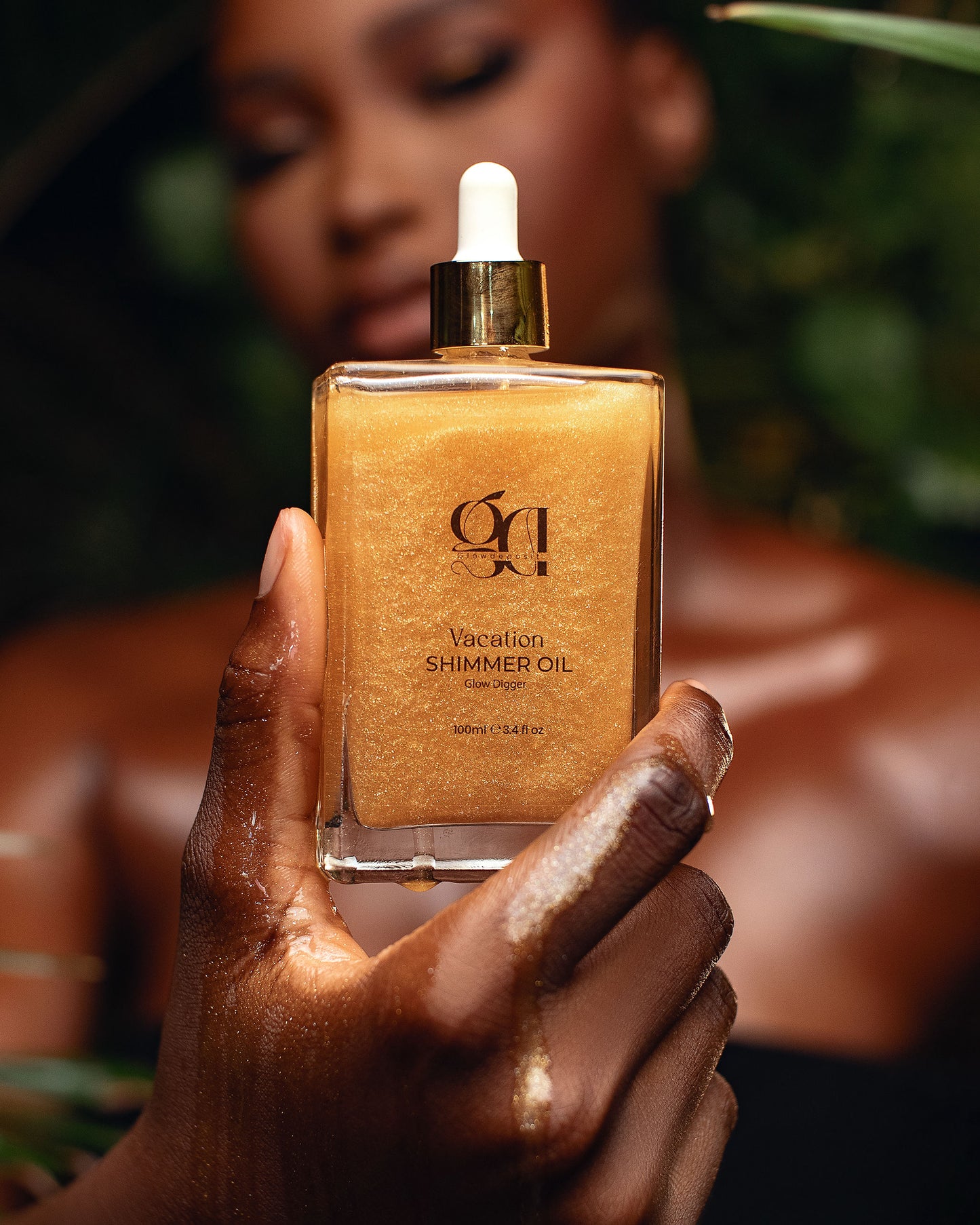 Vacation Shimmer Oil — GLOW DIGGER. A Universal Golden Shine